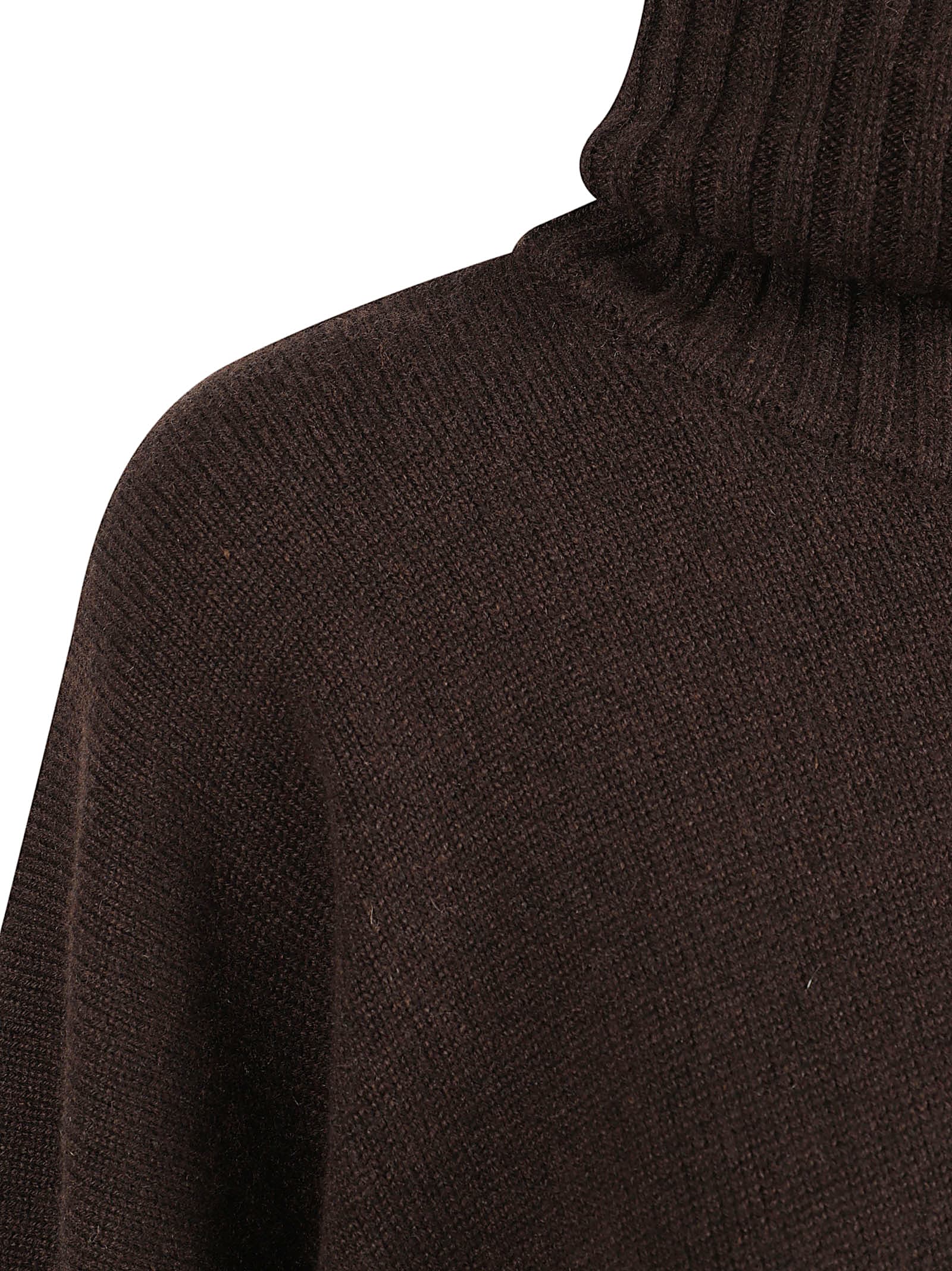 Alberta Ferretti Roll-neck Jumper In Brown