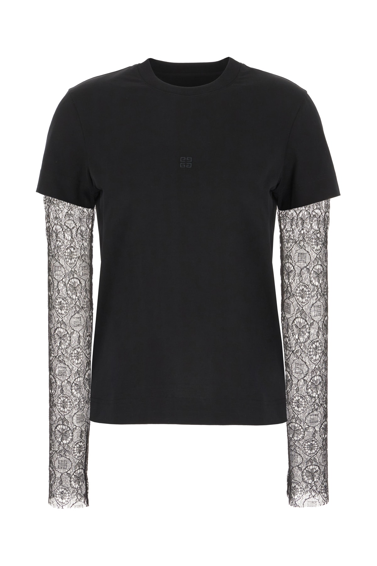 Shop Givenchy Black Cotton Blend T-shirt