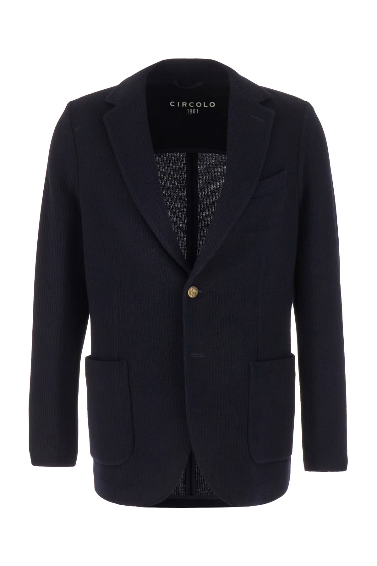 Midnight Blue Wool Blazer