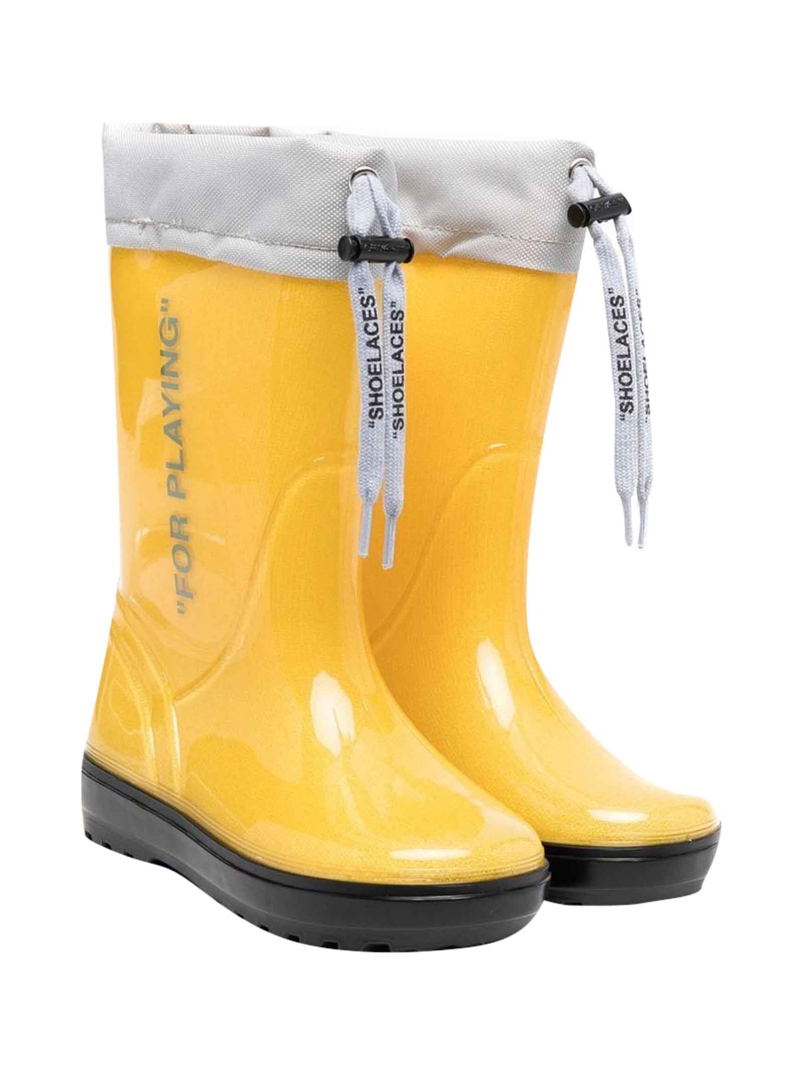 Off-White Yellow Boots Boy