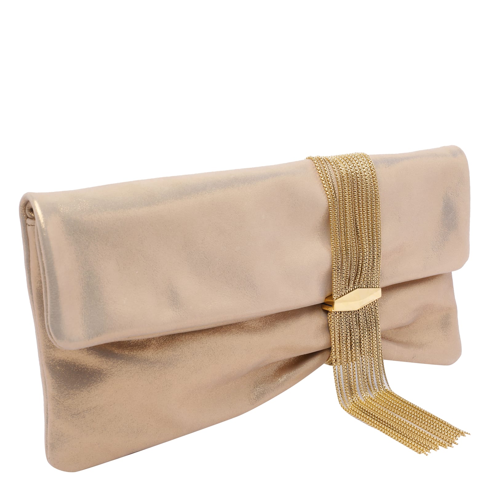 Jimmy Choo Zandra Small Embellished Suede Clutch