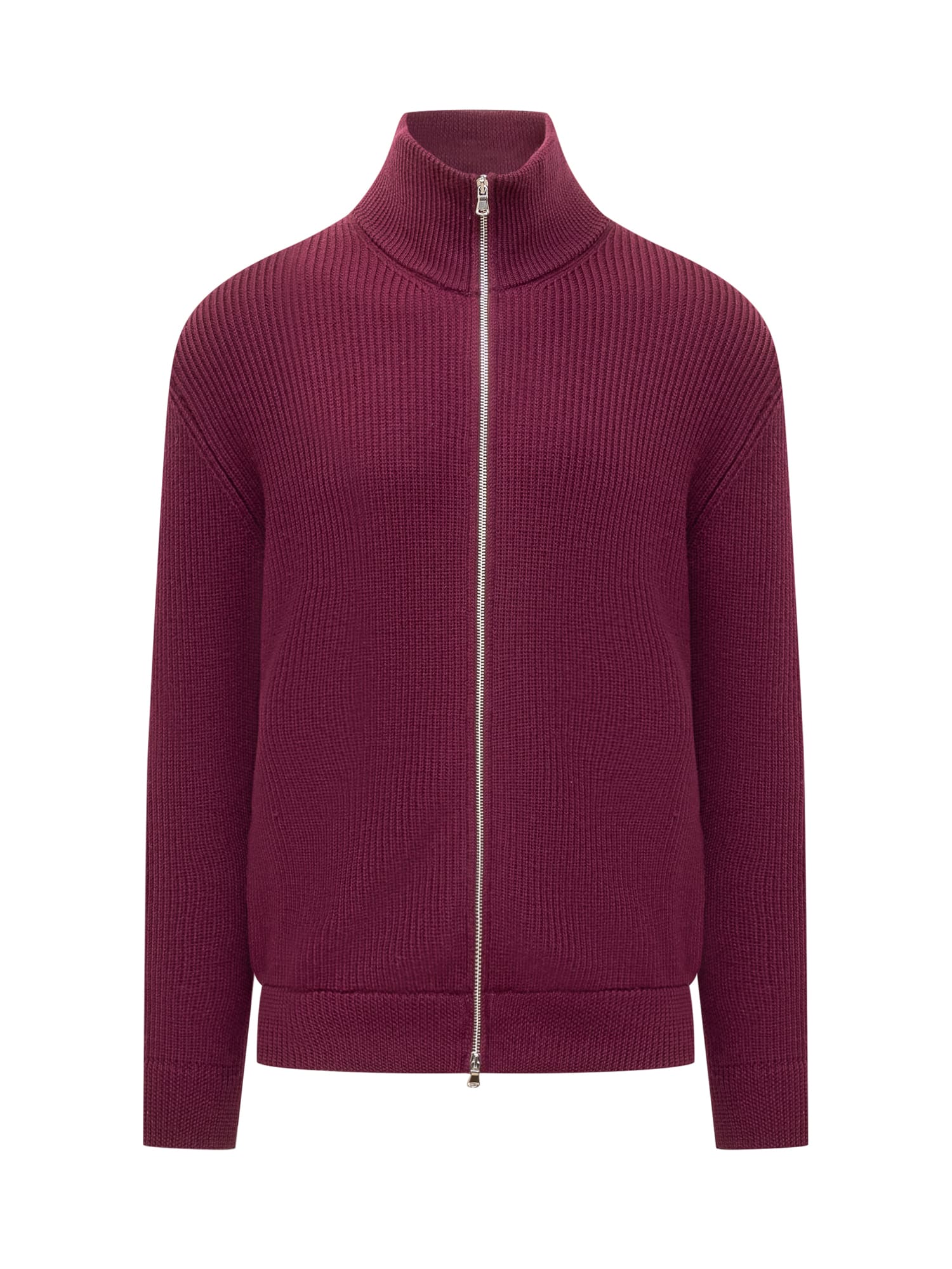 Shop Seven Gauge Merino Sweater In Bordeaux