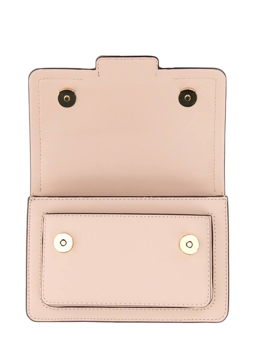 Shop Michael Kors Heather Extra-small Shoulder Bag In Pink