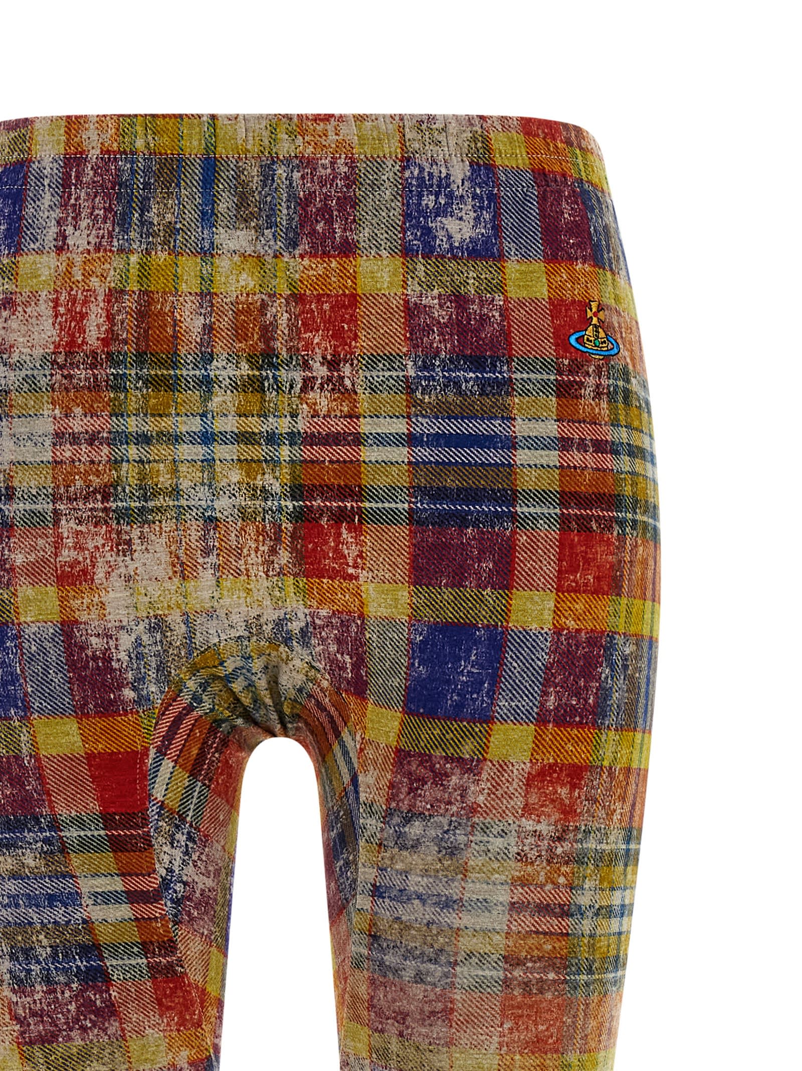 Vivienne Westwood Tartan Leggings Multicolor In Multi