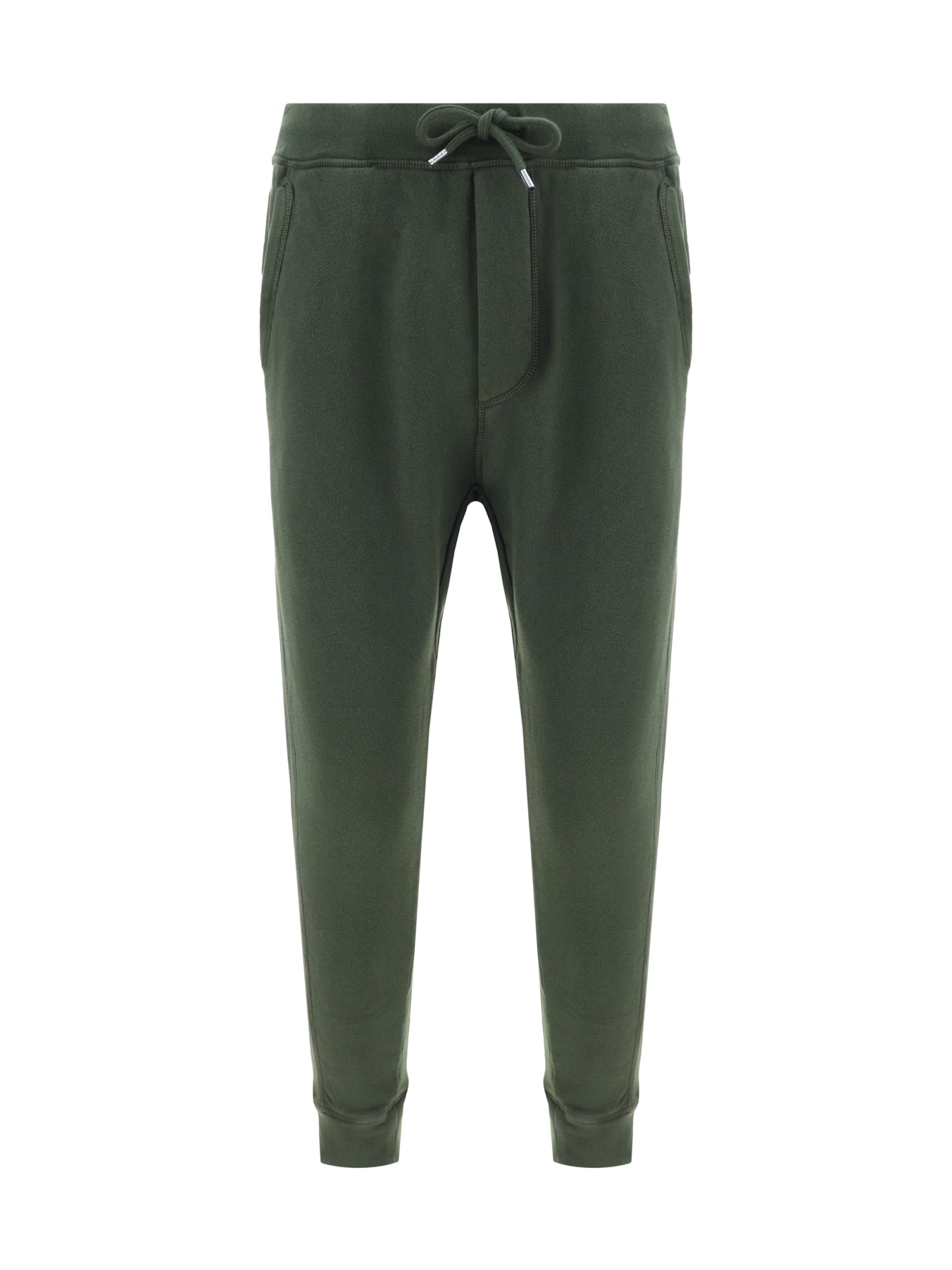 Shop Dsquared2 Sweatpants In Military Green