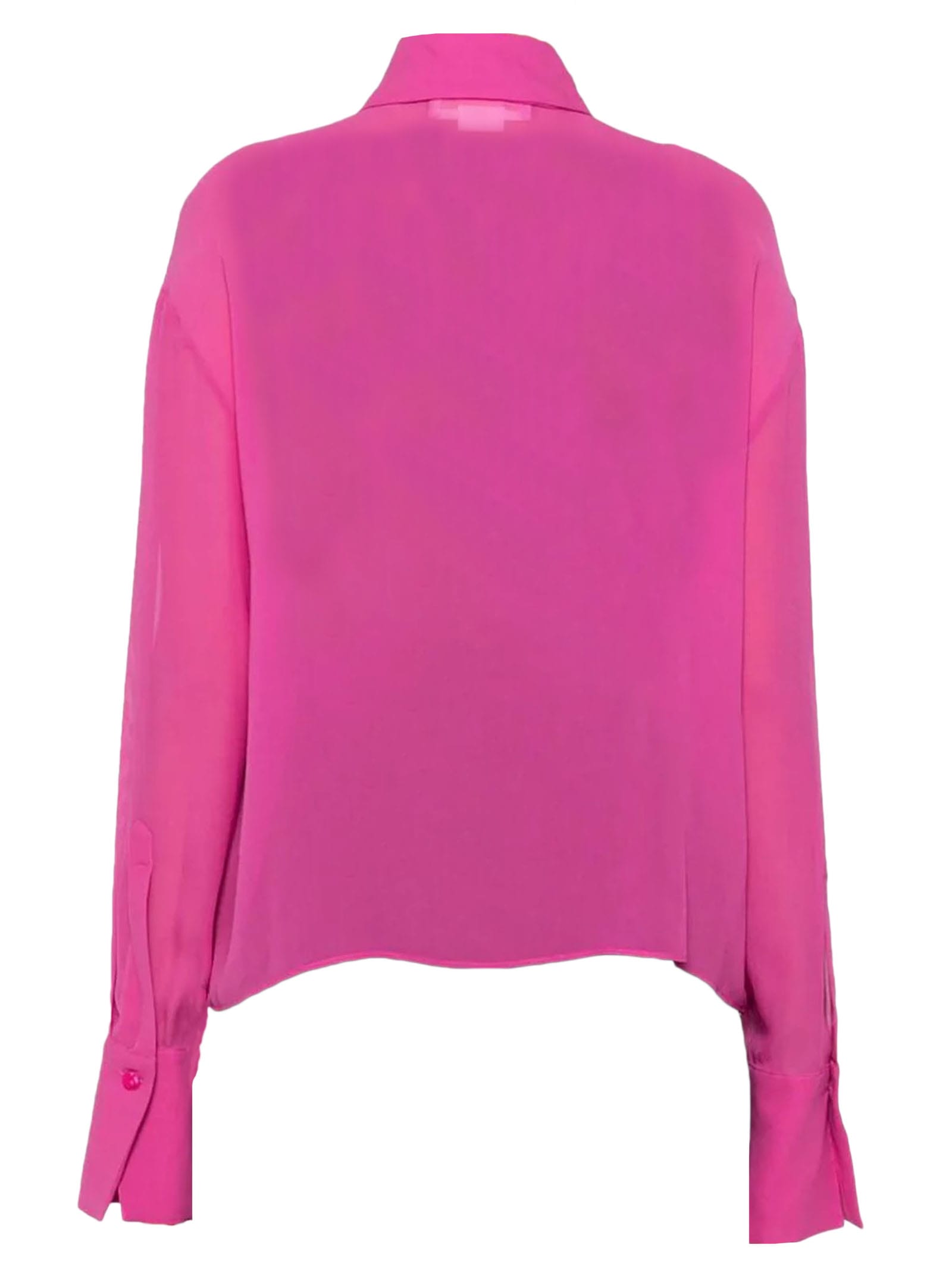 Shop Genny Pink Silk Chiffon Shirt