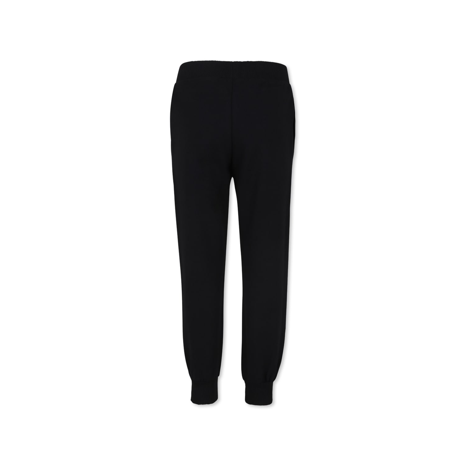 Shop Moschino Black Trousers For Boy With Teddy Bear