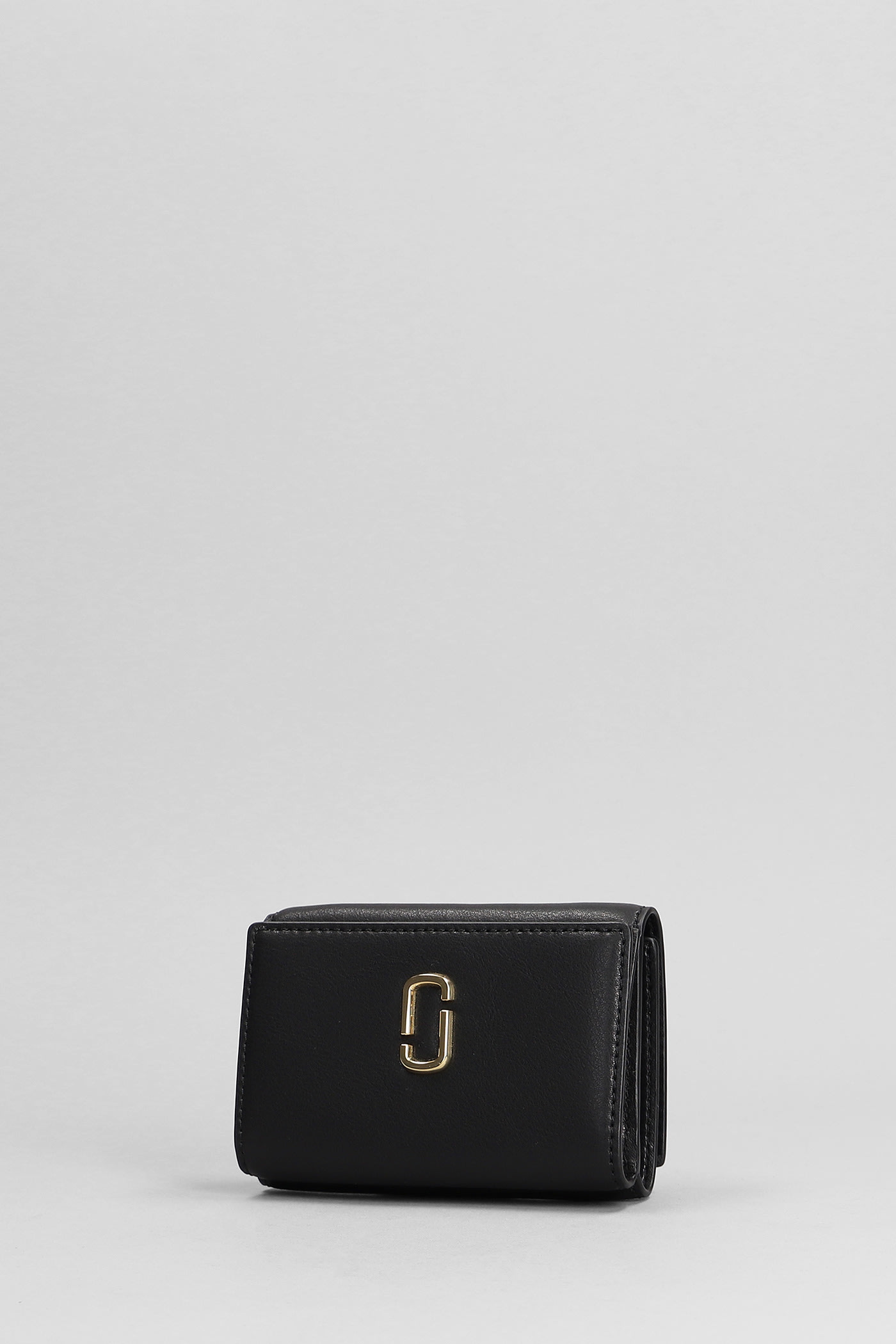 Shop Marc Jacobs The Trifold Wallet In Black Leather