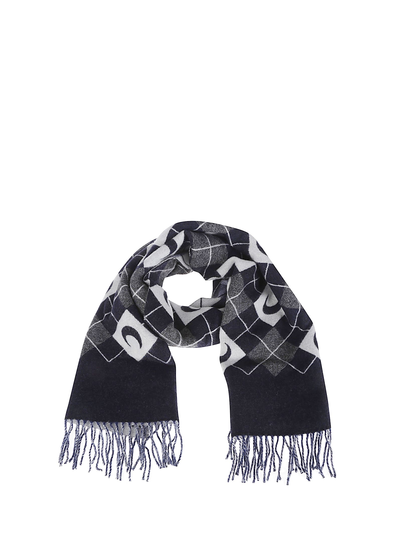 Shop Marine Serre Scarf In Black