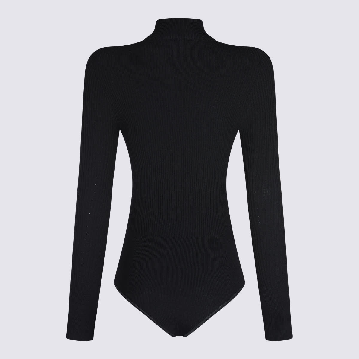 Alaïa Long-sleeved Bodysuit In Black