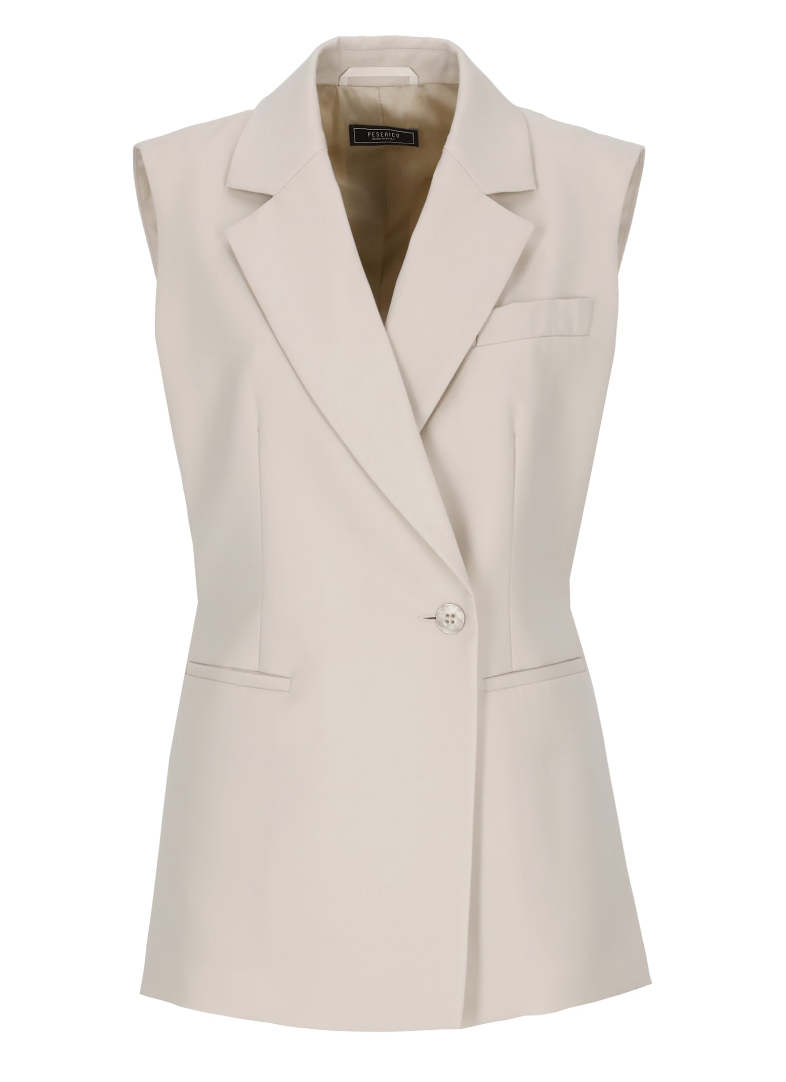 Peserico Wool Gilet In Red