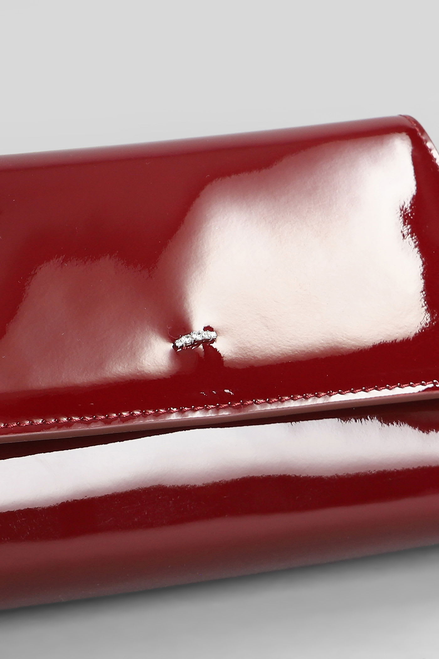 Giuseppe Zanotti Leather Crystal-embellished Bag In Red