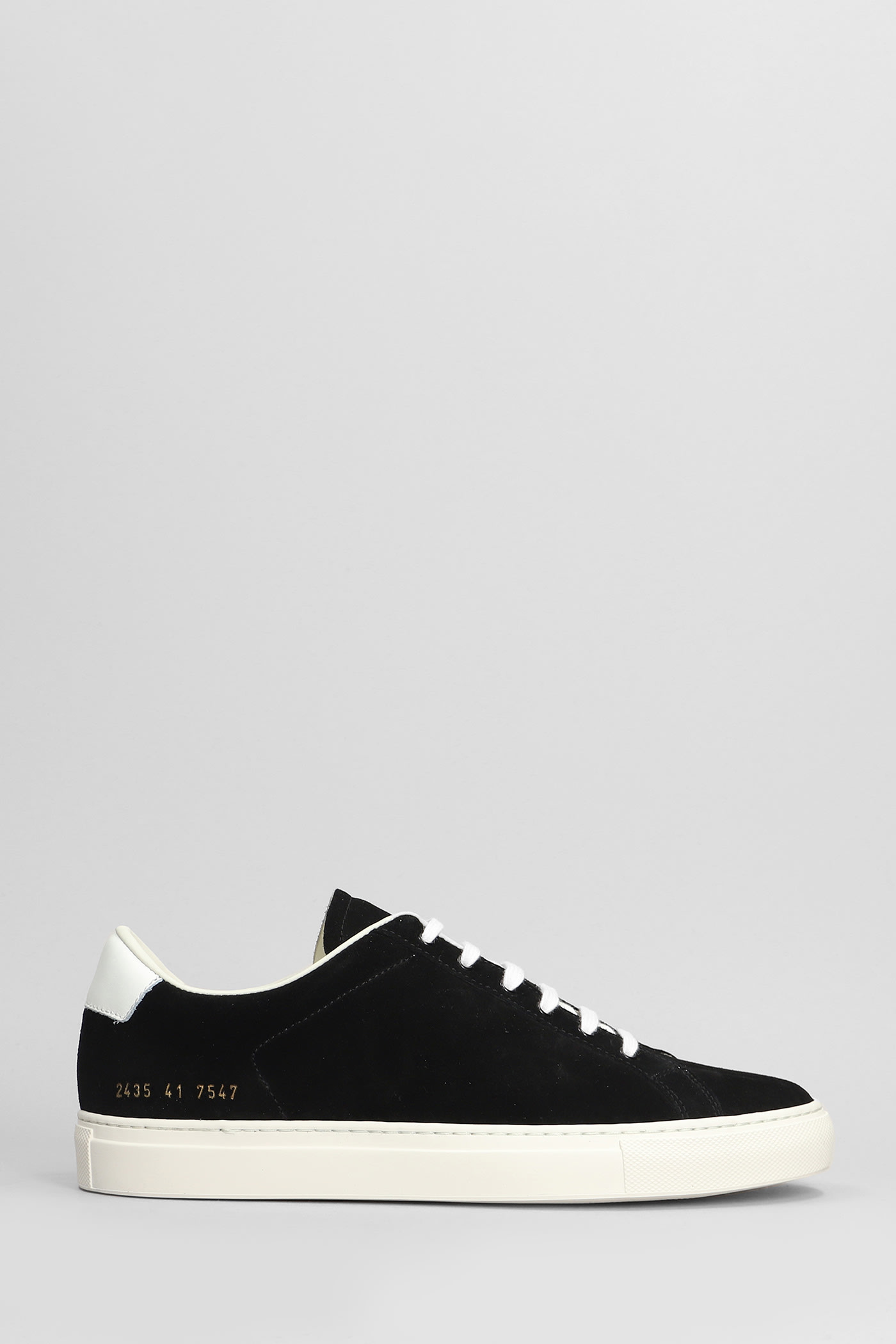 Common Projects Retro Sneakers In Black Suede