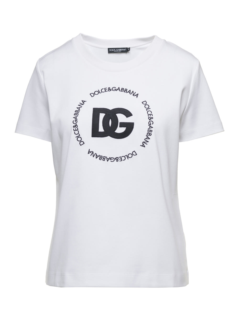 Dolce & Gabbana T-shirt M/corta Giro In White