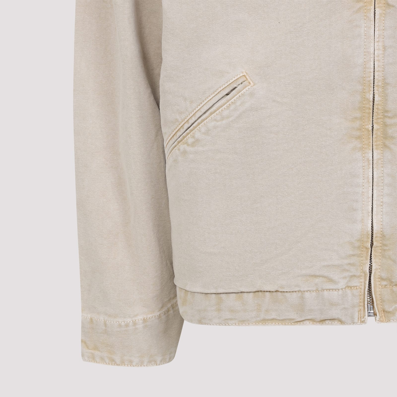 Carhartt Detroit Jacket Organic Cotton Long Sleeves In White