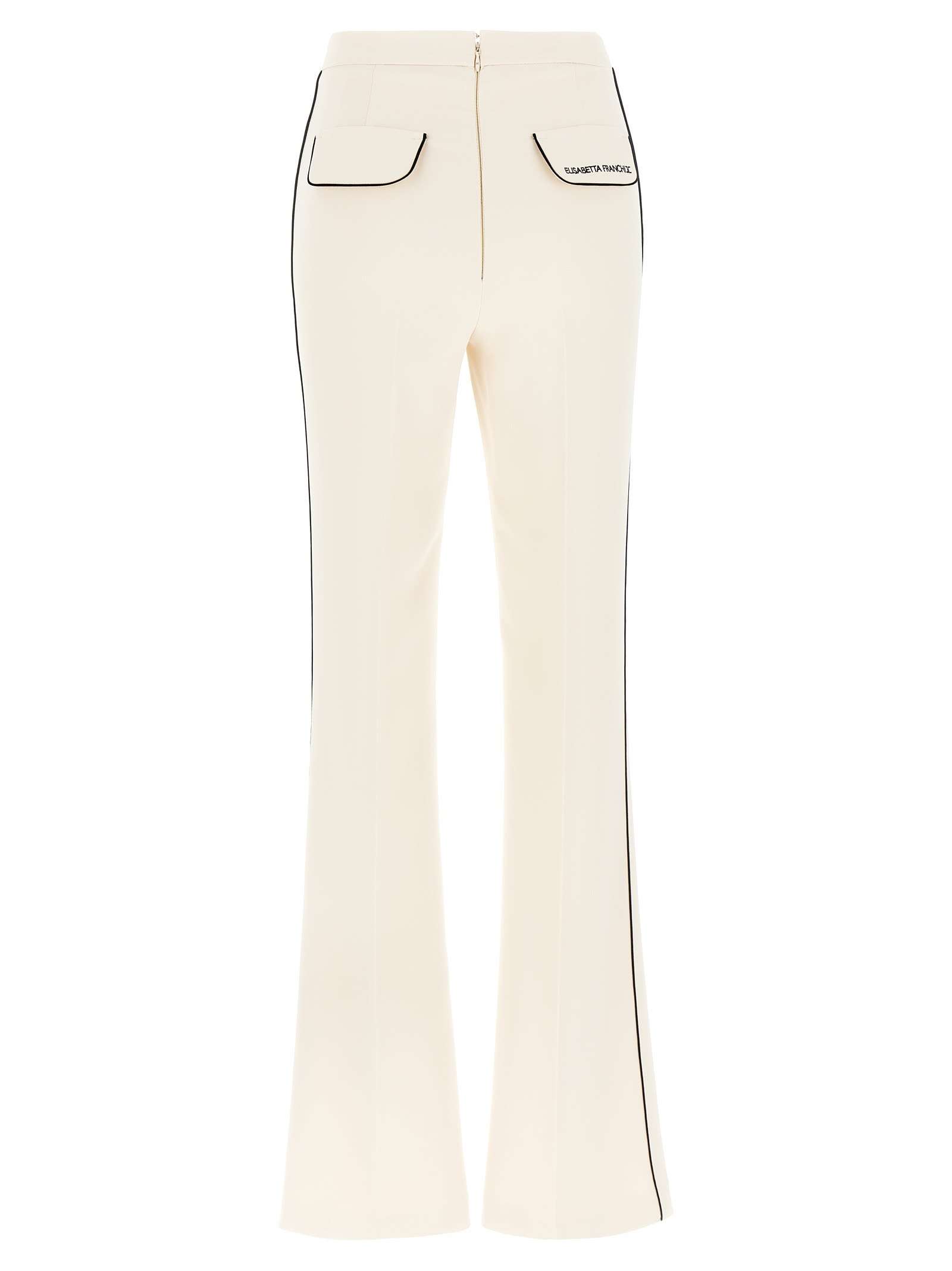 Elisabetta Franchi Crêpe Pants In Beige