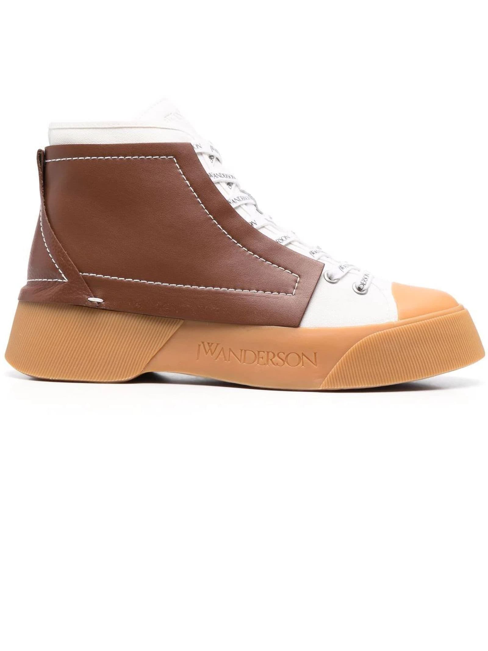 J.W. Anderson White And Brown Sneakers