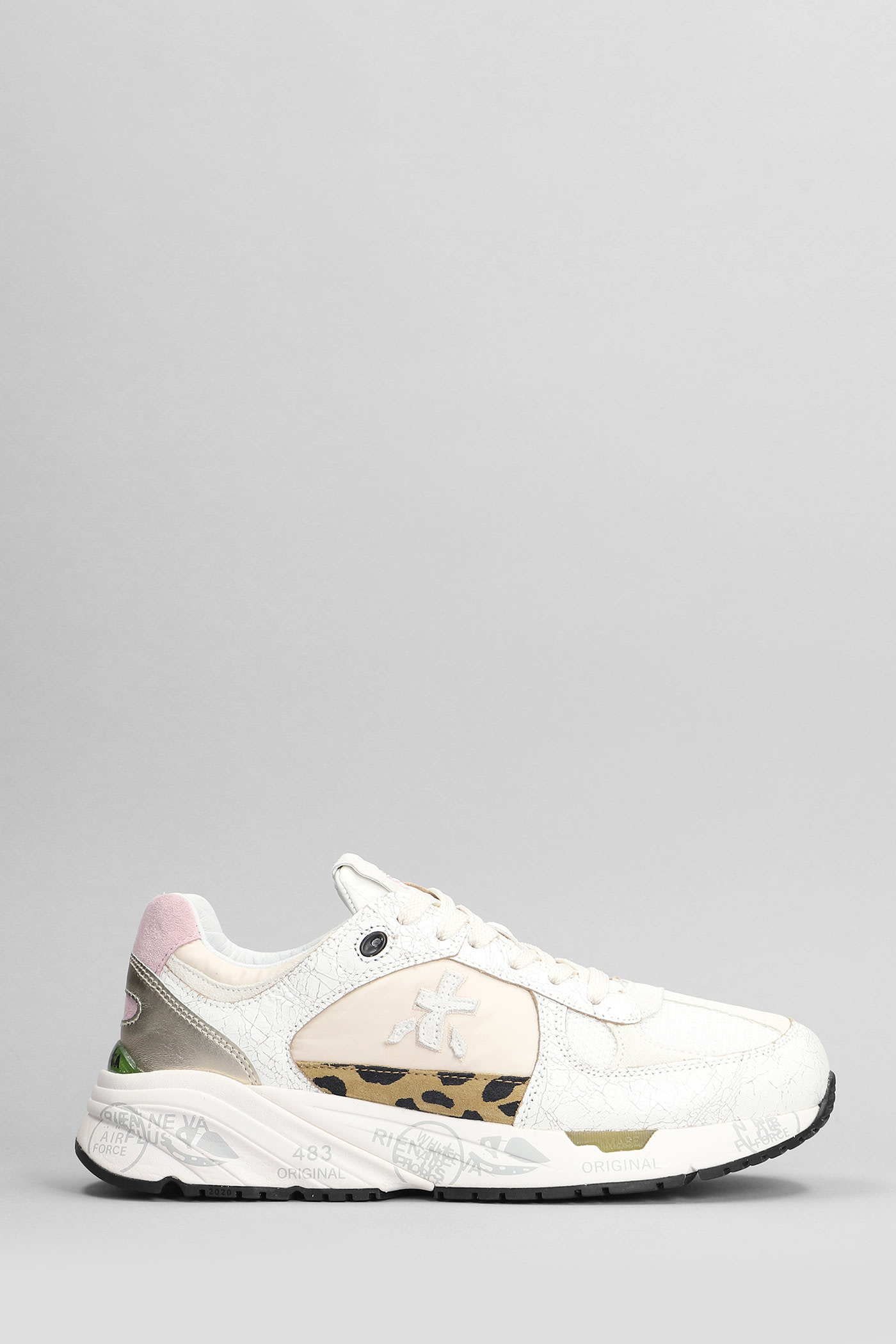 Mase Sneakers In White Suede And Leather