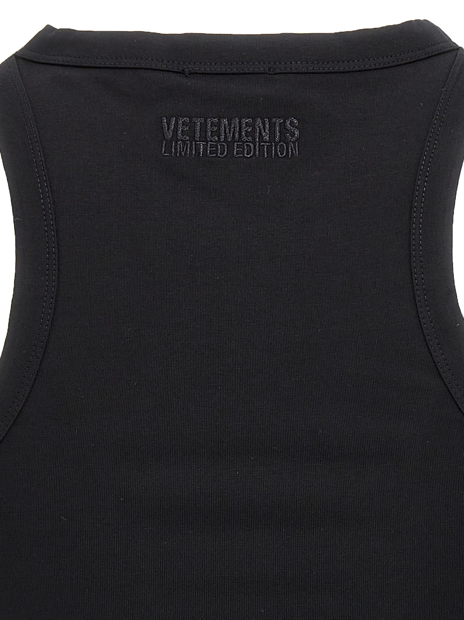 VETEMENTS OVAL LOGO TANK TOP