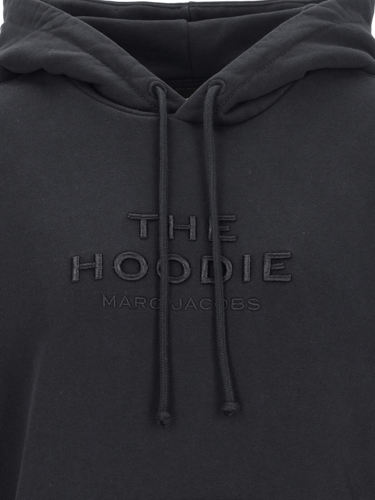 Shop Marc Jacobs The Hoodie Sweatshirt In Black