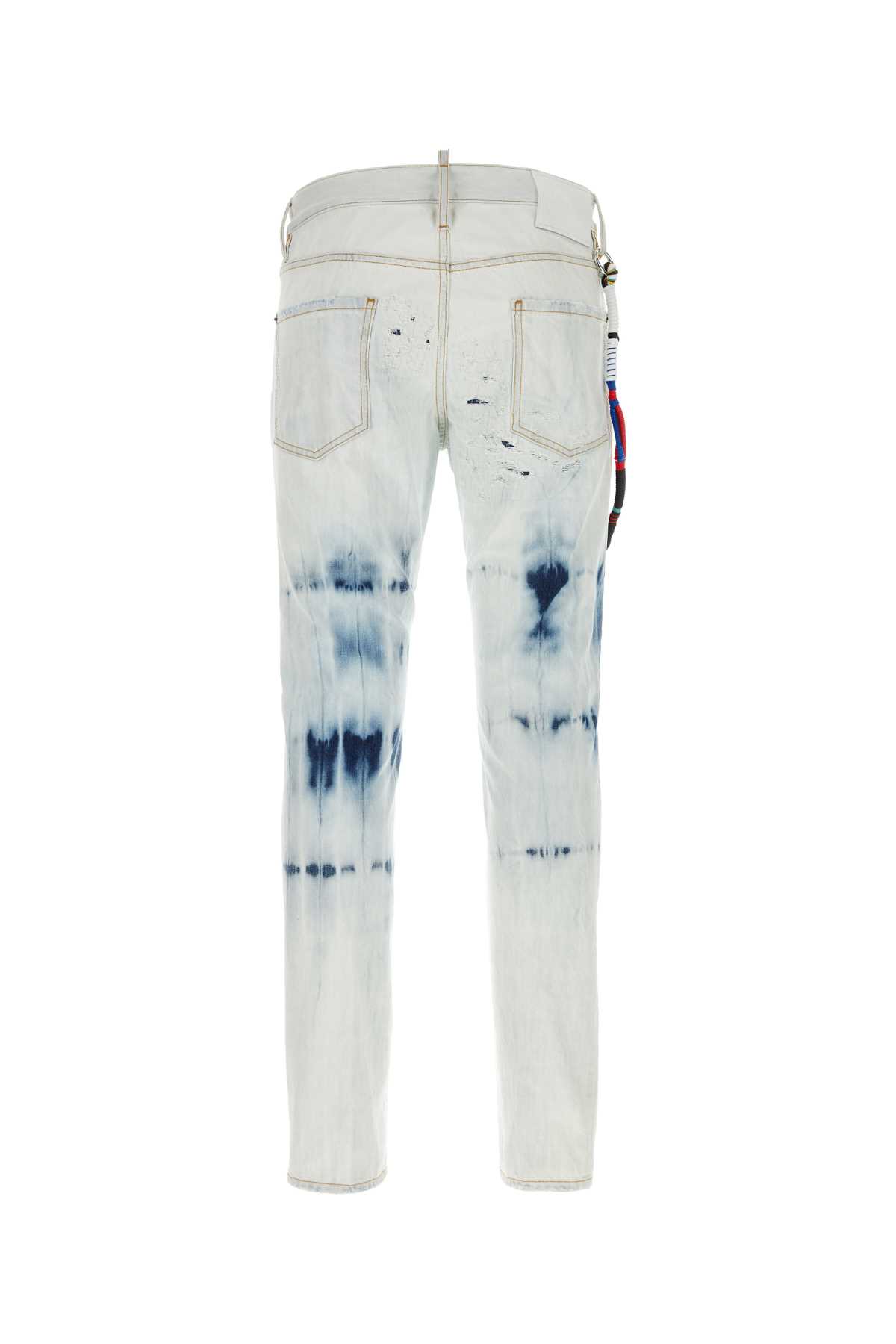 Shop Dsquared2 Ice Denim Coconut Jeans In Navyblue