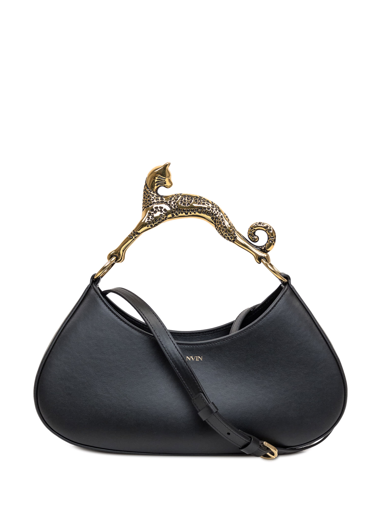 Shop Lanvin Hobo Cat Bolide Bag In Black