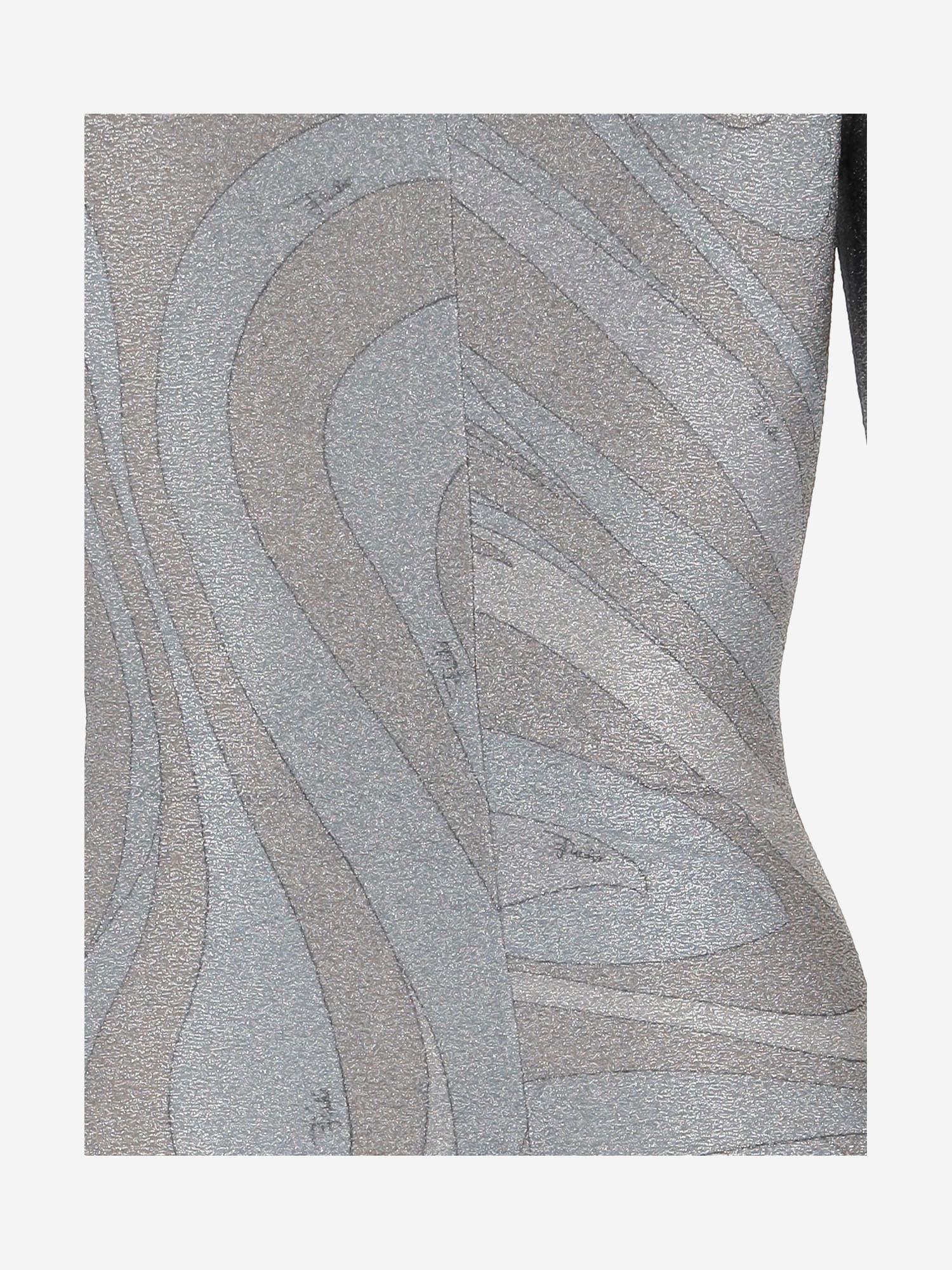 Pucci Patterned Top In Silver