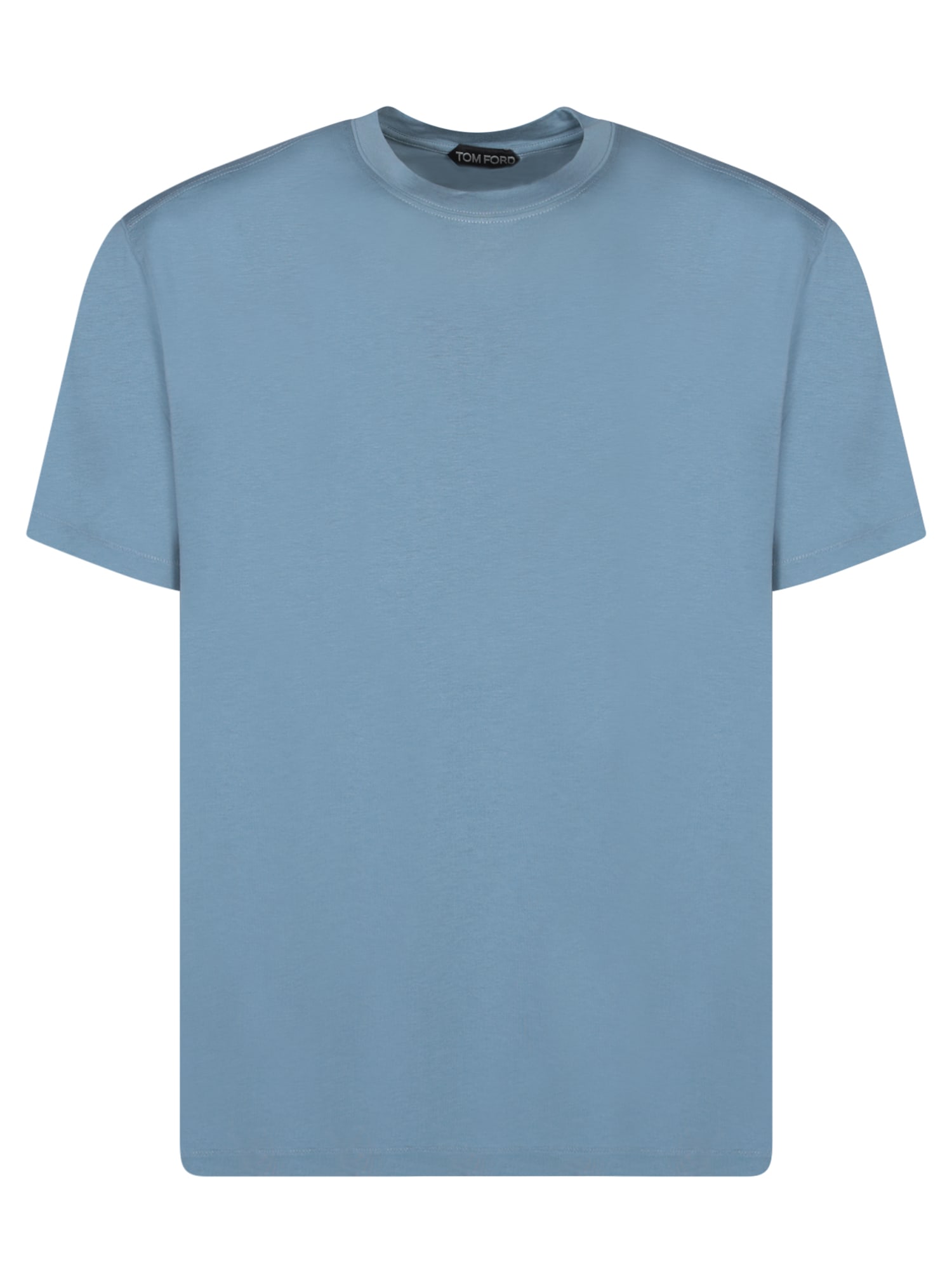 Shop Tom Ford Basic Light Blue T-shirt