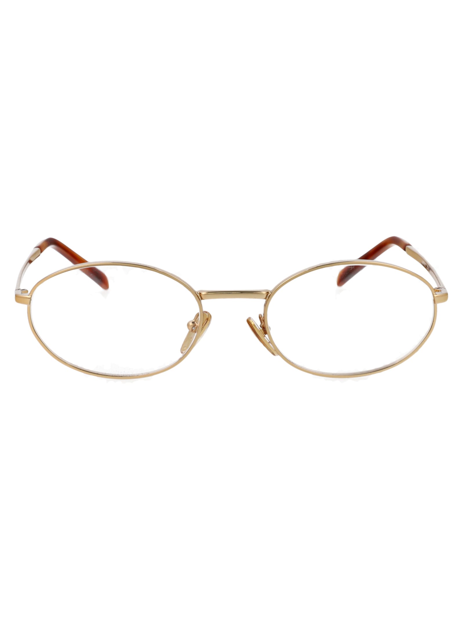 Shop Prada 0pr A57v Glasses In 5ak1o1 Gold