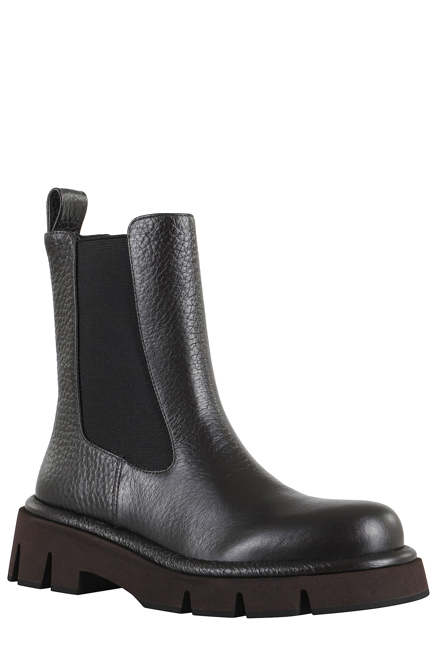 Paloma Barceló Textured Platform Boots In Black
