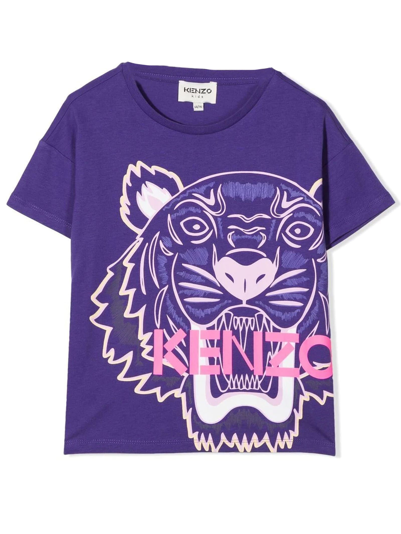 Kenzo Kids Violet Cotton Tshirt