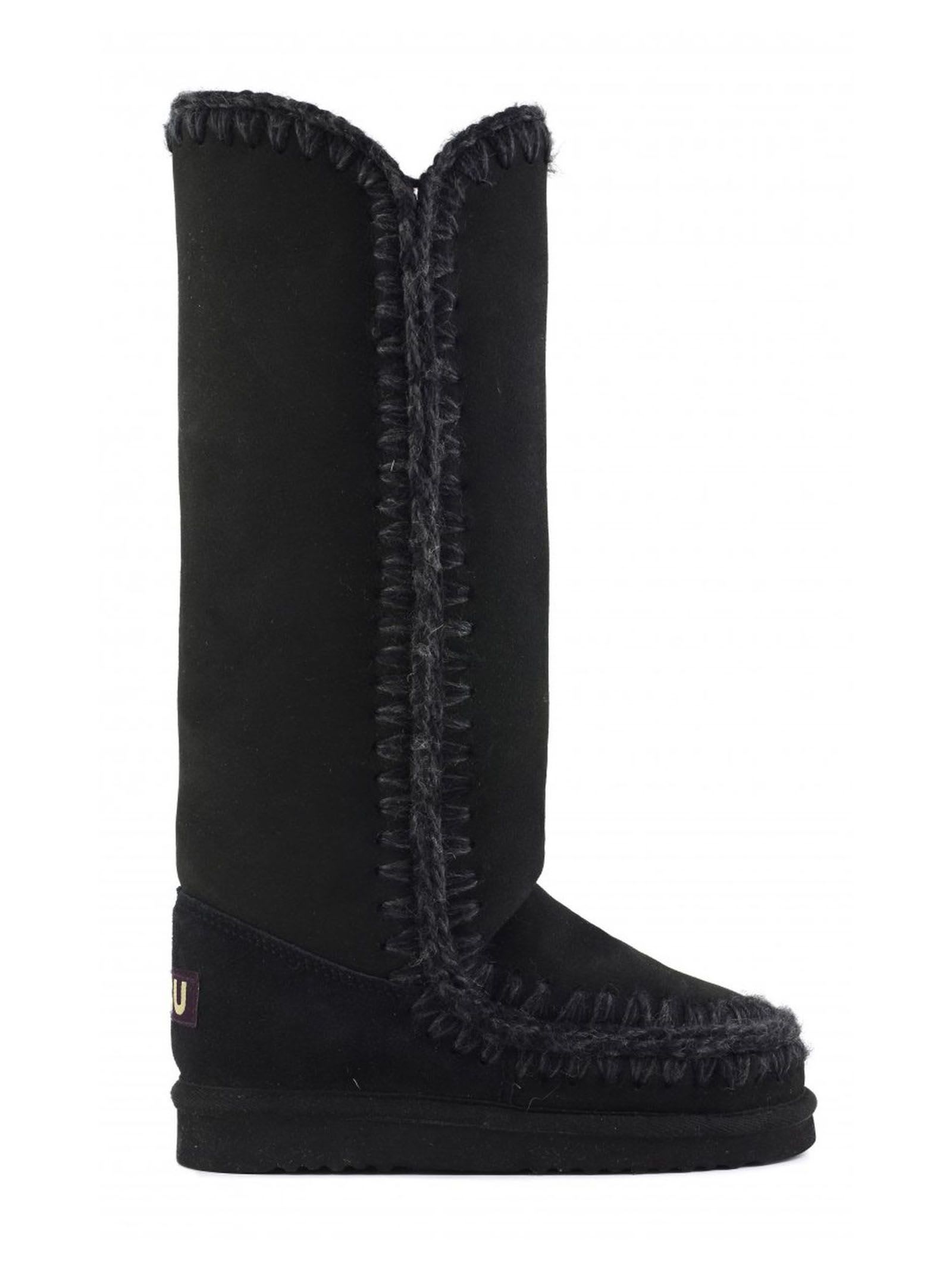 Shop Mou Black Double-face Sheepskin Eskimo 40