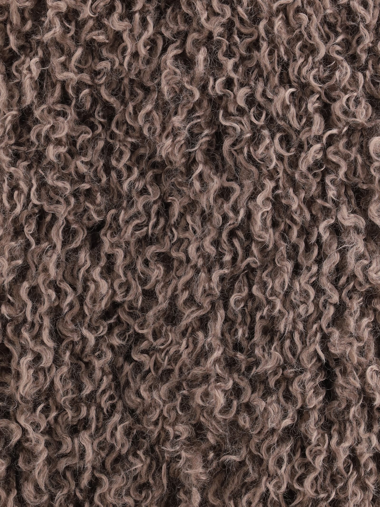Kristina Ti Faux-fur Sleeveless Vest In Brown
