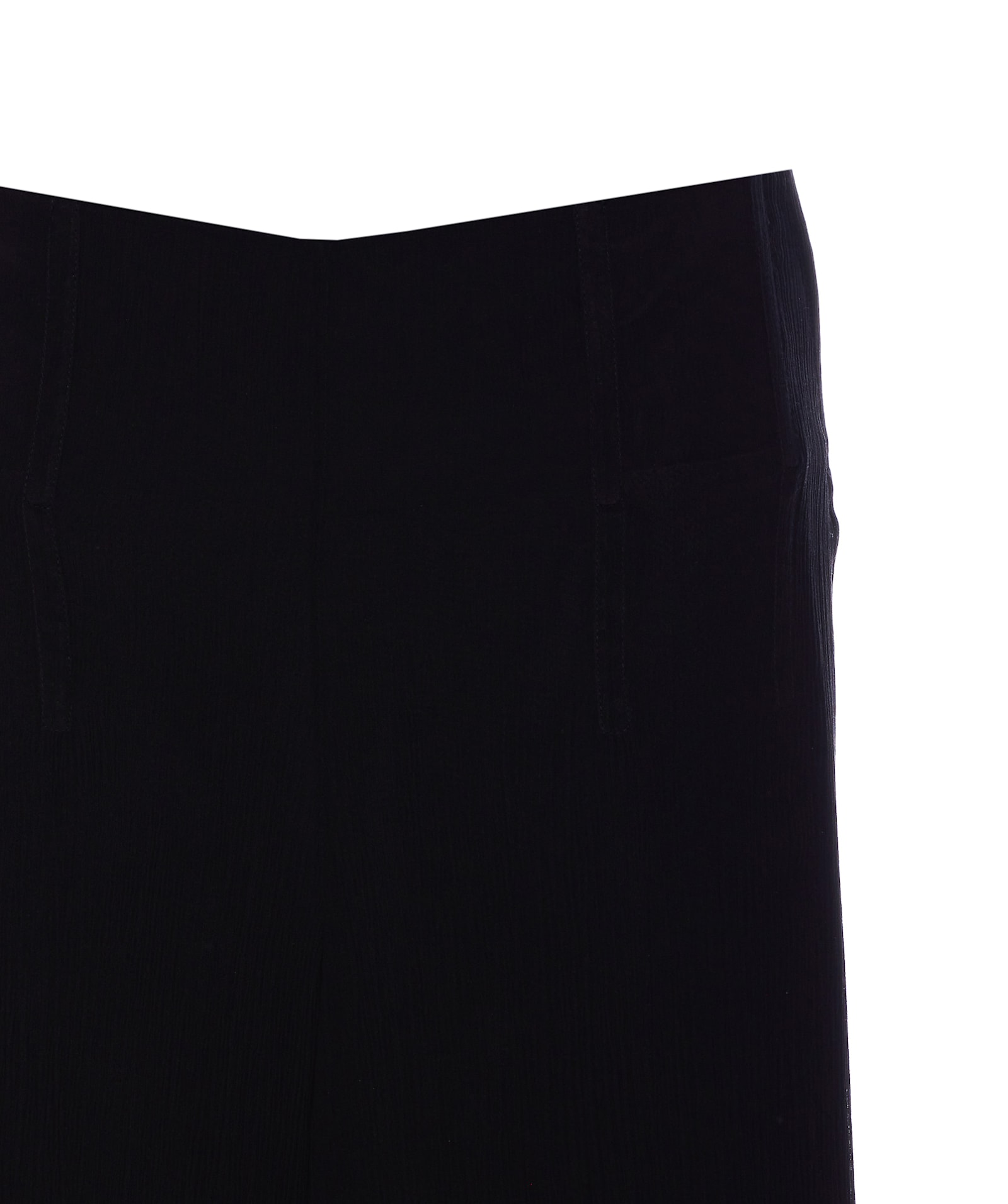 Victoria Beckham Asymmetric Hem Midi Skirt With Sheer Overlay In Black