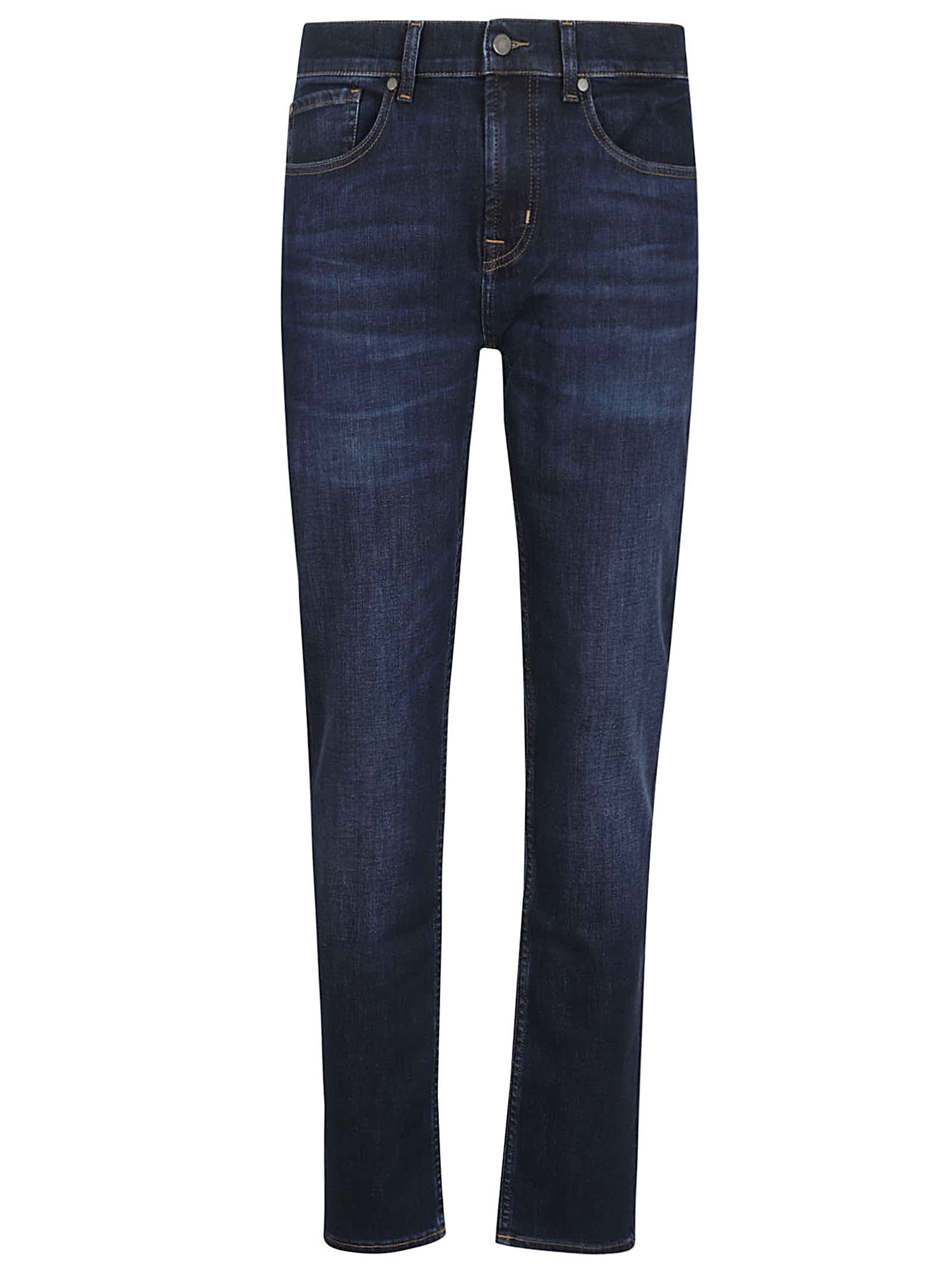 Shop 7 For All Mankind Slimmy Luxpermae In Dark Blue