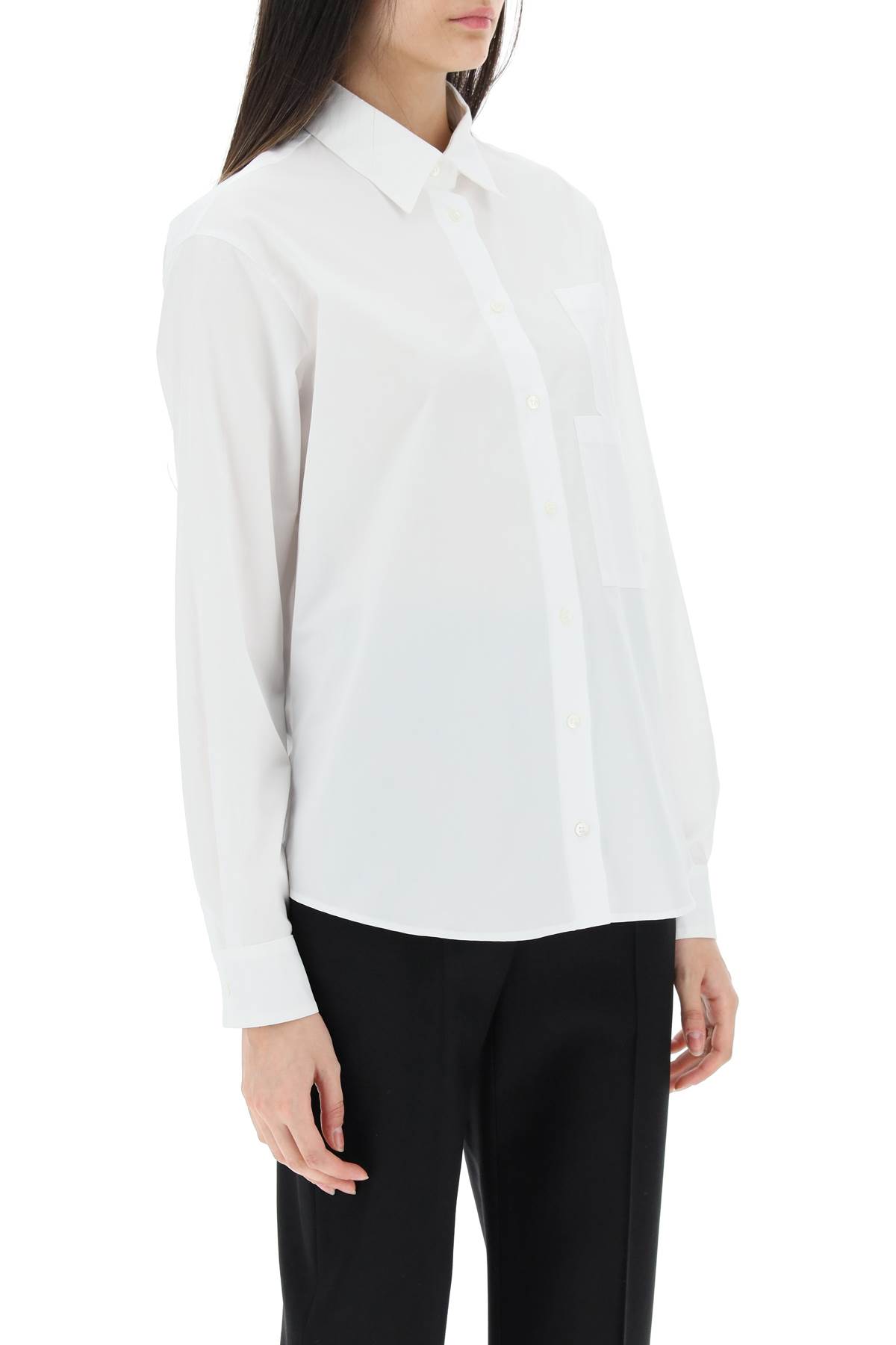 Shop N°21 Poplin Cotton Shirt In White (white)