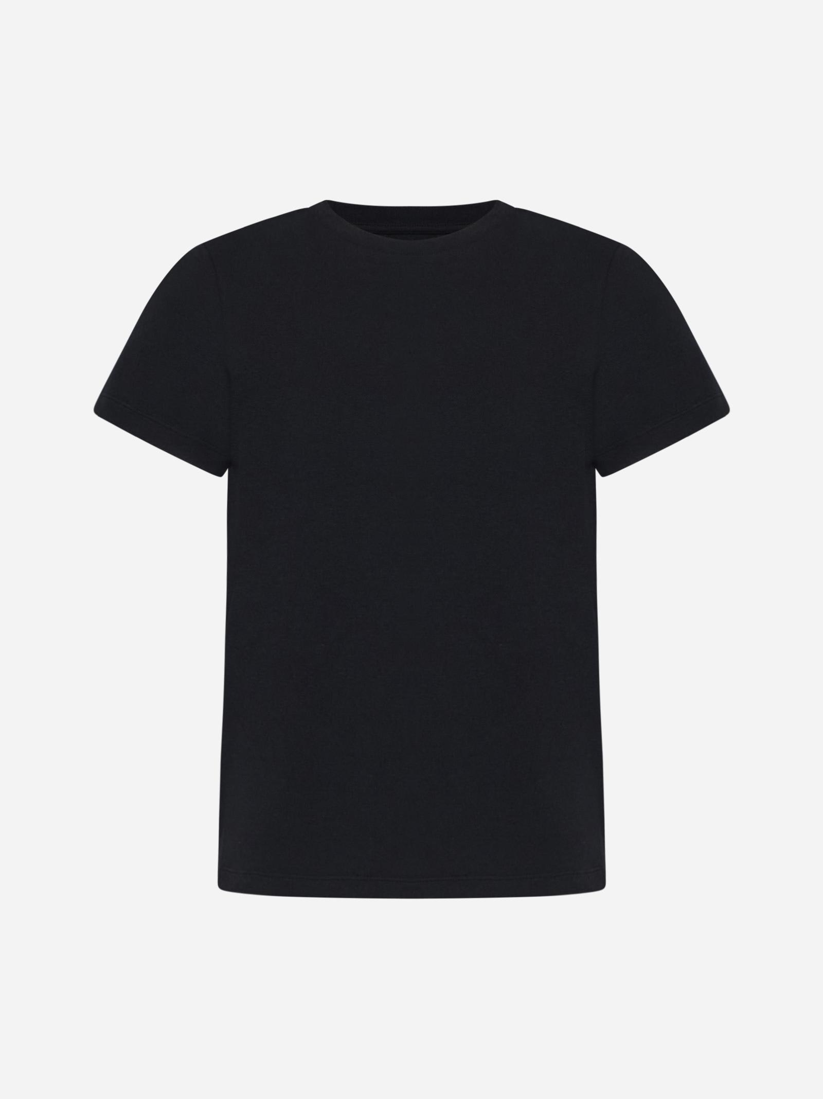 Shop Khaite Samson Cotton T-shirt In Black