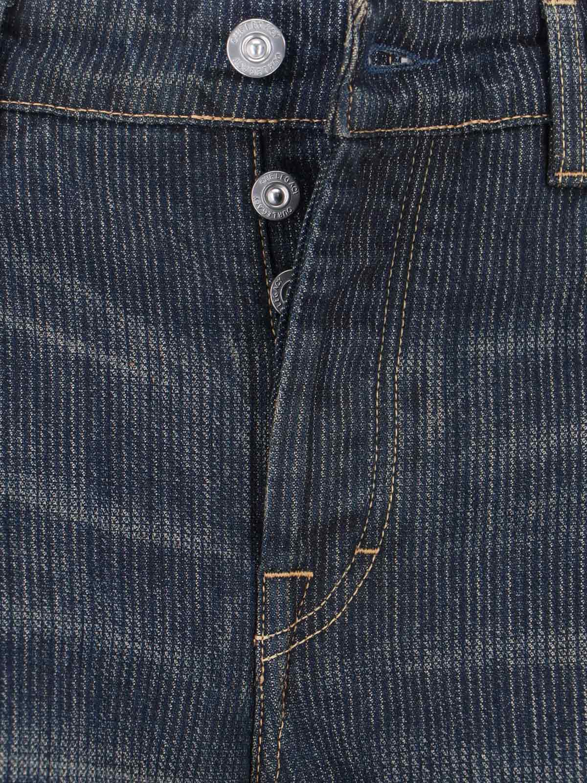 Our Legacy Wide-leg Trousers With Pockets And Loops In Blue