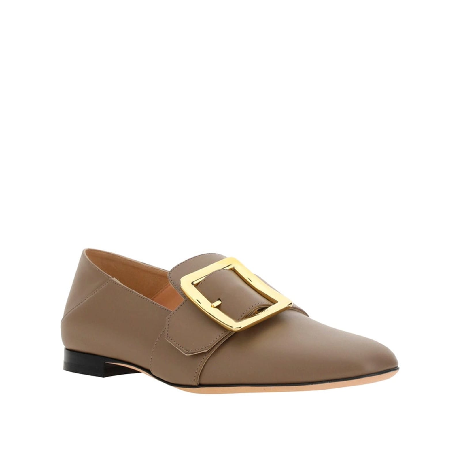Shop Bally Leather Loafers In Brown
