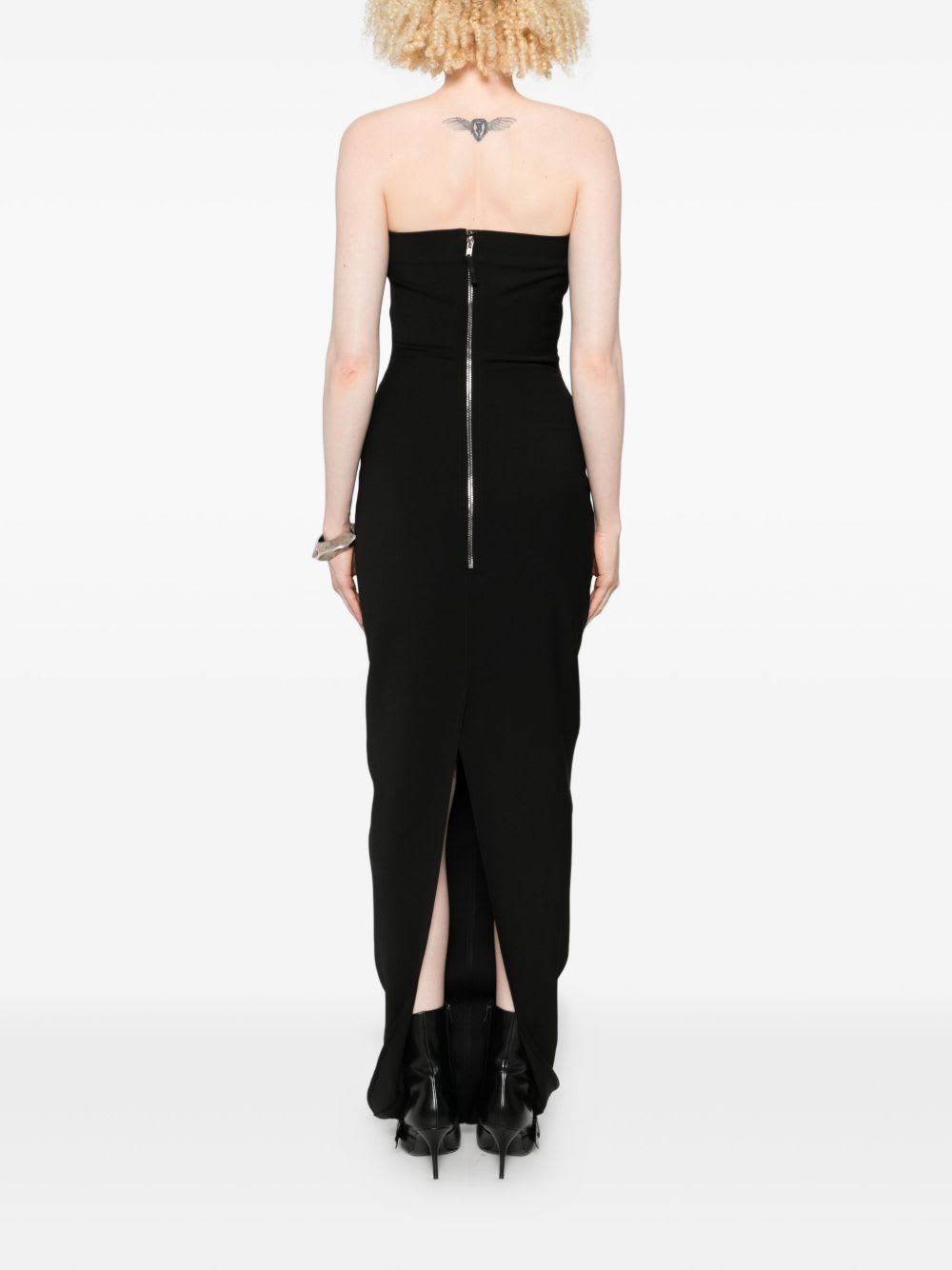 Rick Owens Cotton Long Dress In Black