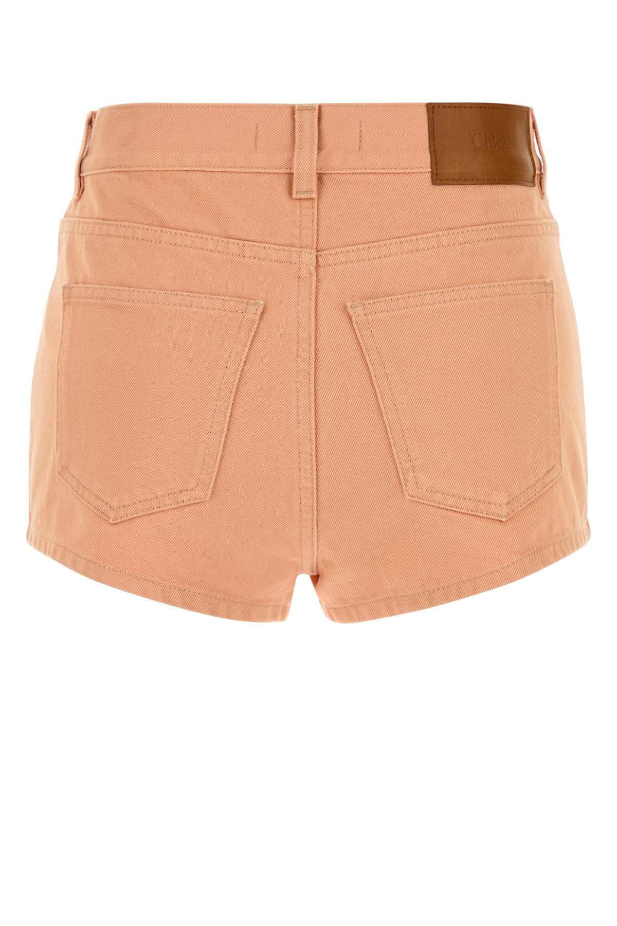 Shop Chloé Salmon Denim Shorts