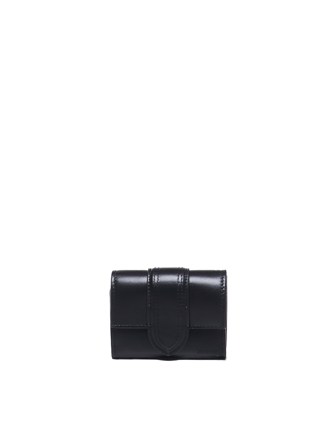 Shop Jacquemus Le Bambino Wallet In Calfskin In Black