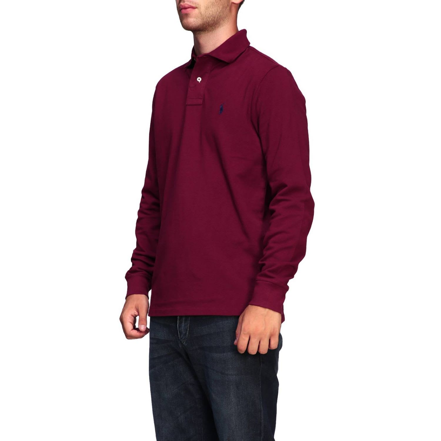 ralph lauren shirt burgundy