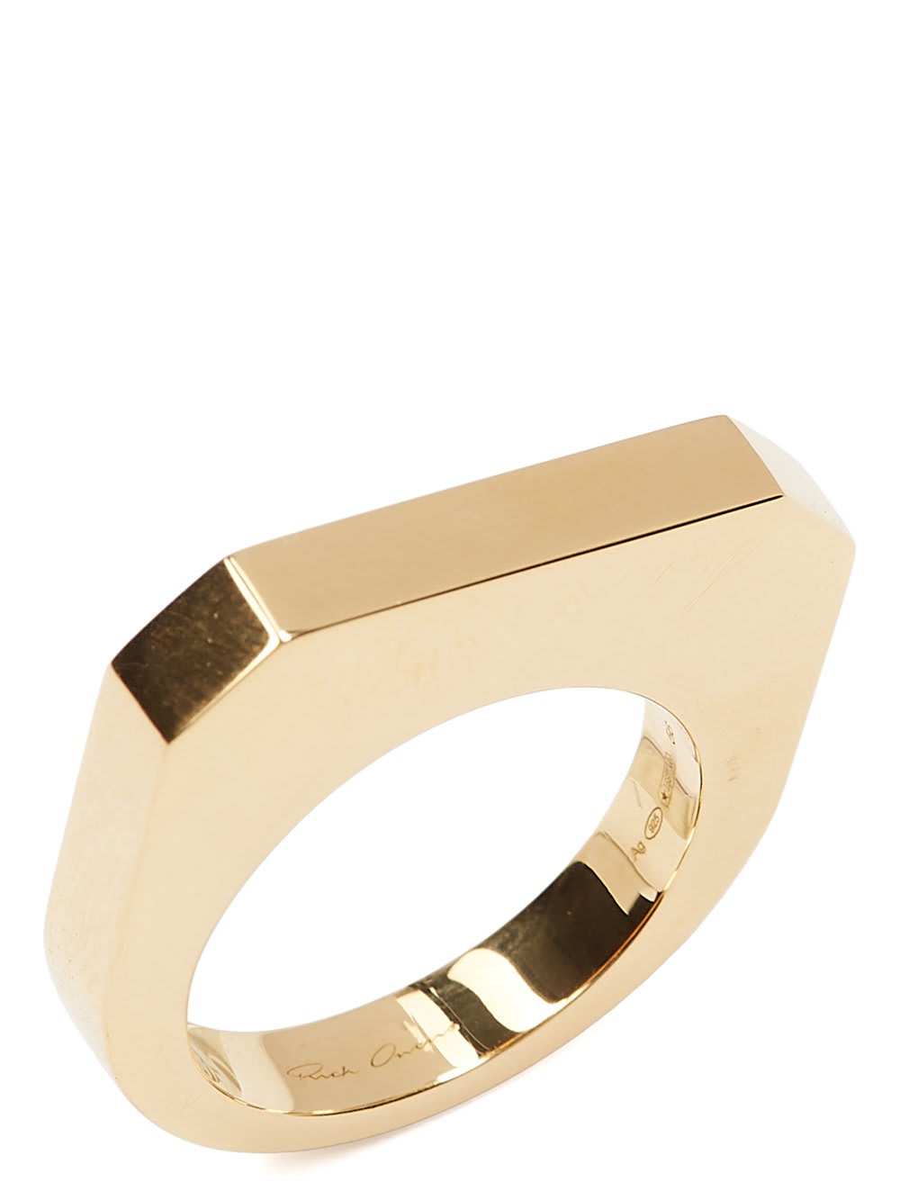 Rick Owens Hollywood Ring Accessories In Gold