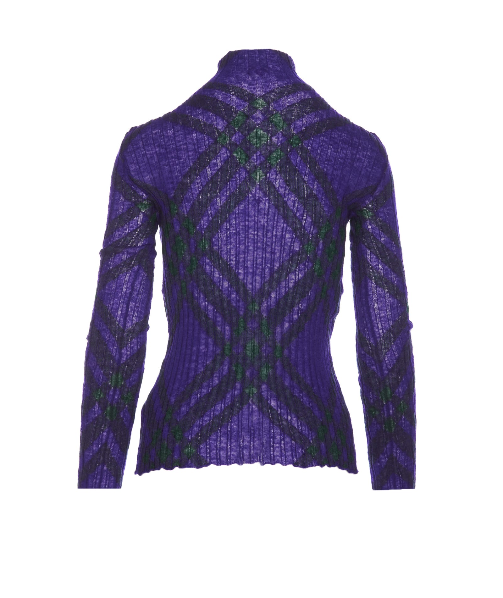 Shop Burberry Long Sleeves Top In Violet