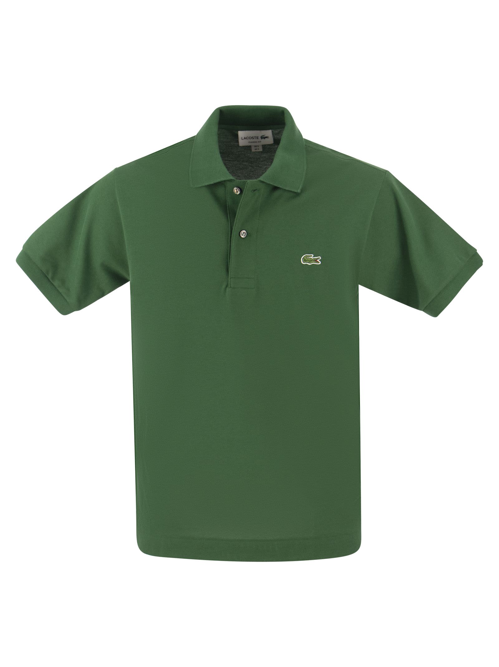 Shop Lacoste Classic Fit Cotton Pique Polo Shirt In Green