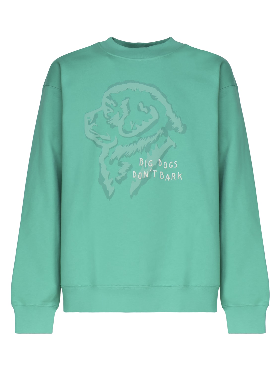 3d Dog Print Sweatshirt In Cotton