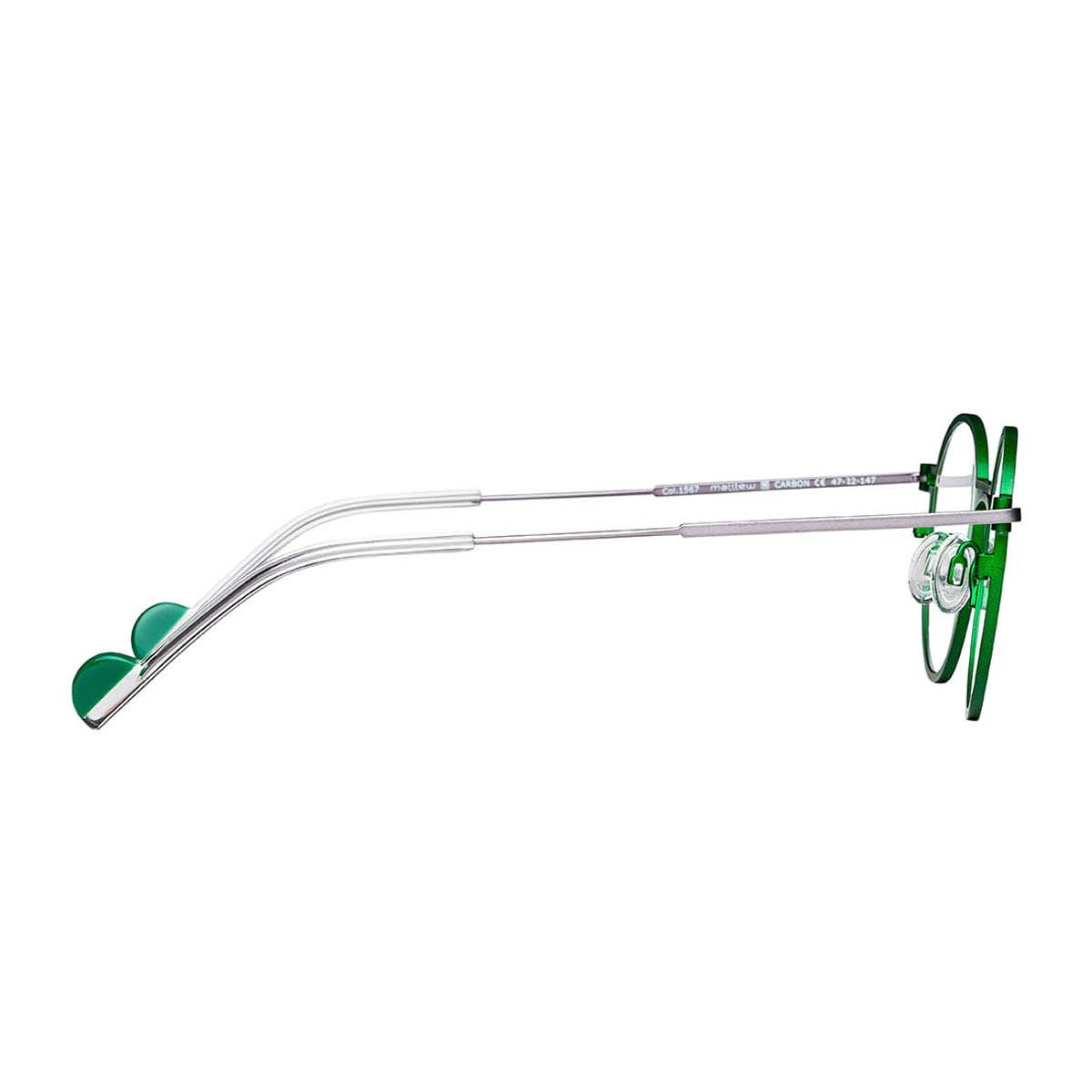 Matttew Carbon 1567 Verde Grigio Glasses In Green