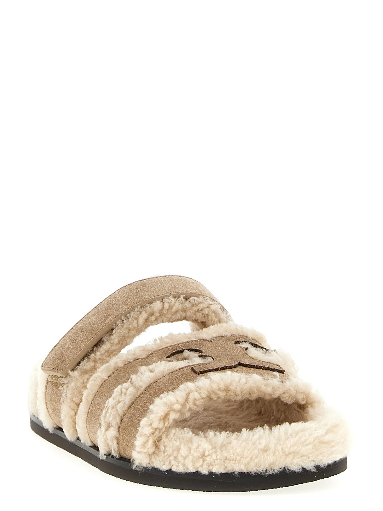 Tory Burch Ines Slides In Neutral