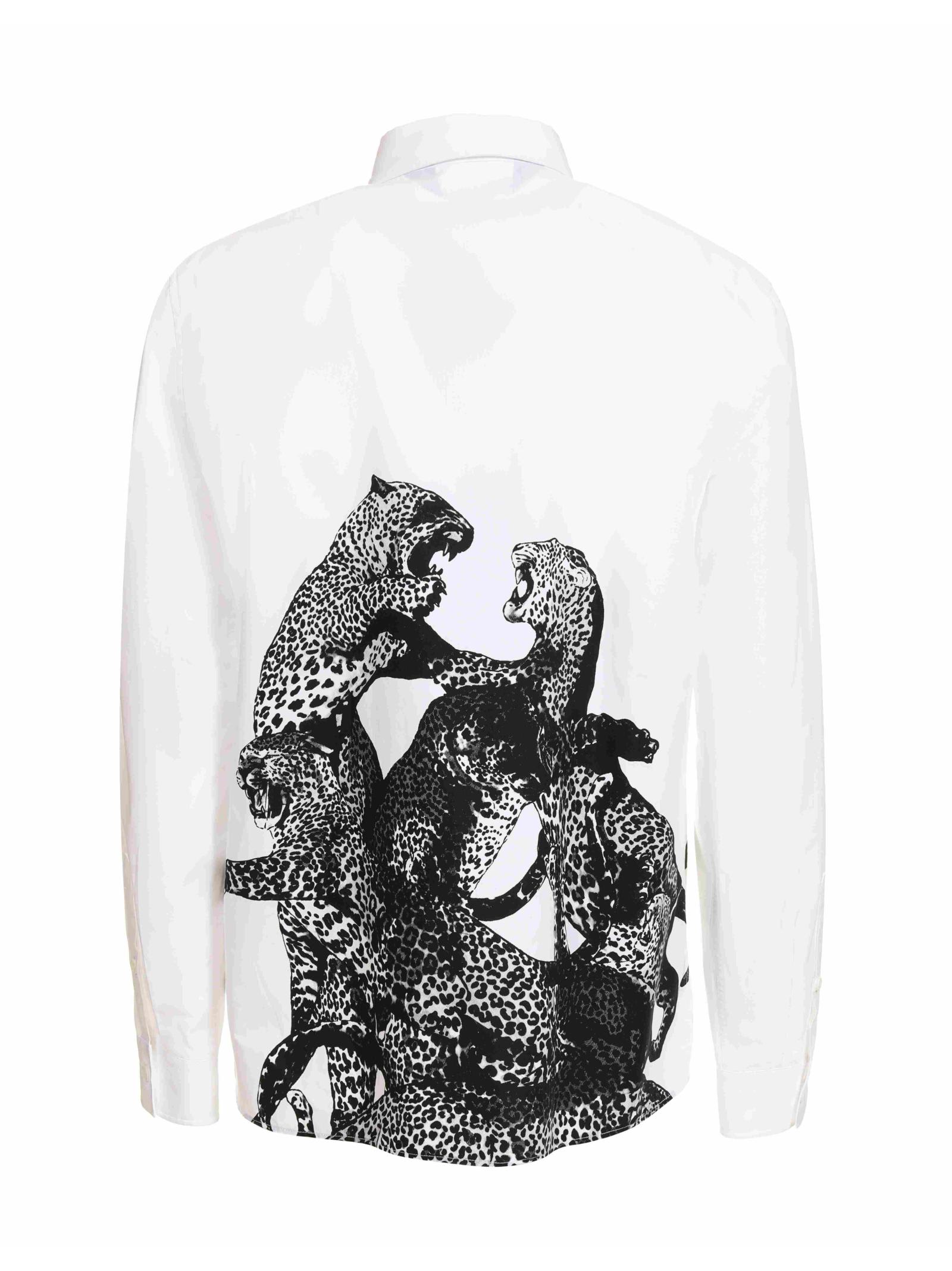 Just Cavalli Shirt Men Color White In White